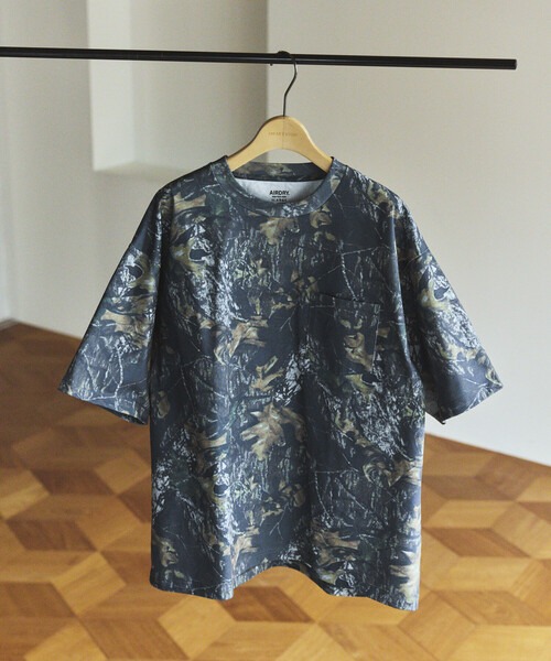フリークスストア(FREAK'S STORE) AIRDRY HIGH TECHYARN 7.7オンス ビックシルエット クルーネック ポケットTシャツ