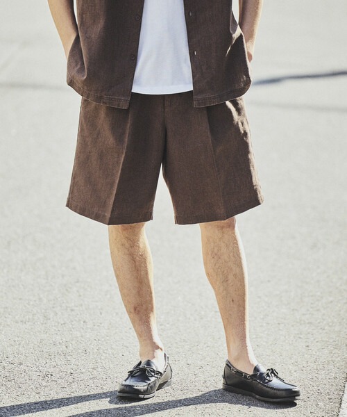 フリークスストア(FREAK'S STORE) LINEN COTTON EASY SHORT PANTS