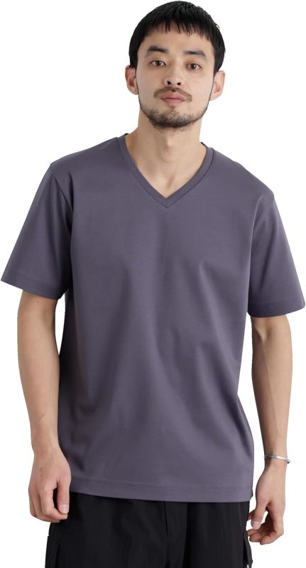 ナノユニバース(nano・universe) アンチスメル Vネック Tシャツ 半袖