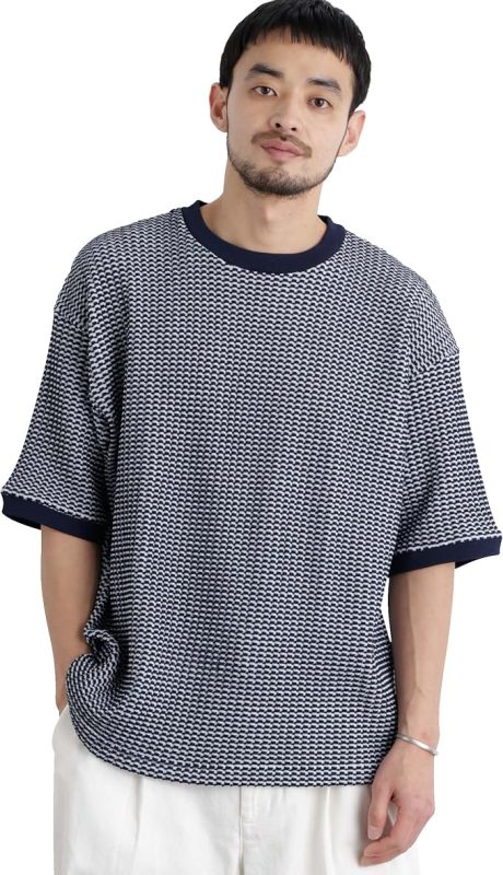 ナノユニバース(nano・universe) オニワッフルワイドTシャツ 半袖