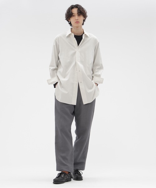 マーガレットハウエル(MARGARET HOWELL) COMPACT LINEN TWILL TROUSERS