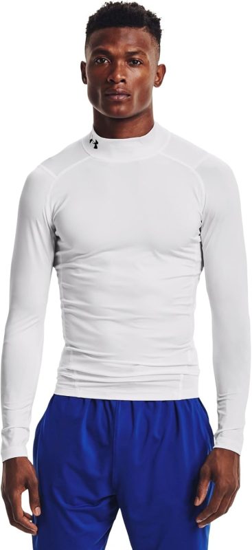 アンダーアーマー(Under Armour) UAヒートギアアーマー コンプレッション ロングスリーブ モック シャツ