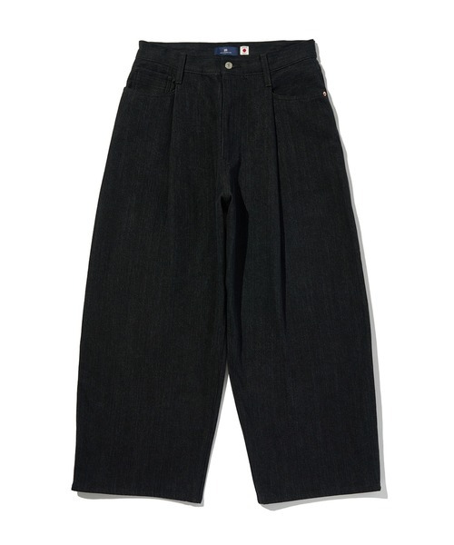 リーバイス(LEVI'S) BLUETAB ワイドプリーツ CROP ジーンズ ブラック