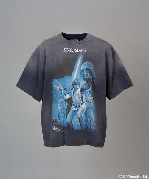 メゾンスペシャル(MAISON SPECIAL) STAR WARS Graphic Print Prime-Over Crew Neck T-Shirt