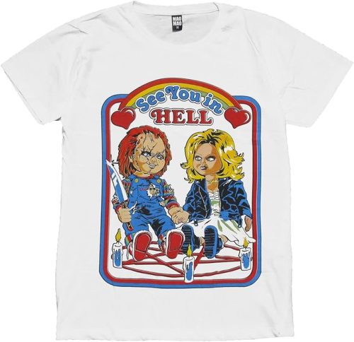 MAO MAO プリントTシャツ チャッキー チャイルドプレイ ホラー映画