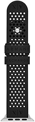 アルマーニエクスチェンジ(ARMANI EXCHANGE) Apple Watch用ブラックシリコンバンド AXS8010