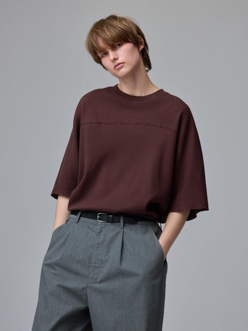 ジーユー(GU) ドライワッフルカジノ バカラ 絞りバーサイズT 5分袖 UNDERCOVER