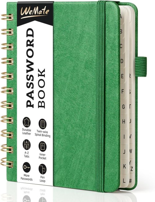 WEMATE パスワード管理ノート リングパスワードブック A6