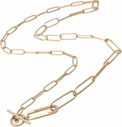 ココシュニック(COCOSHNIK) K10ダイヤモンド PCロンググラデーションマンテル ネックレス