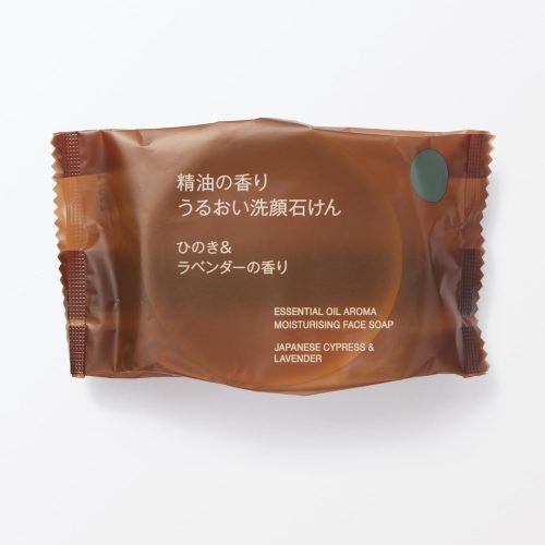 無印良品 精油の香り うるおい洗顔石けん ひのき＆ラベンダーの香り