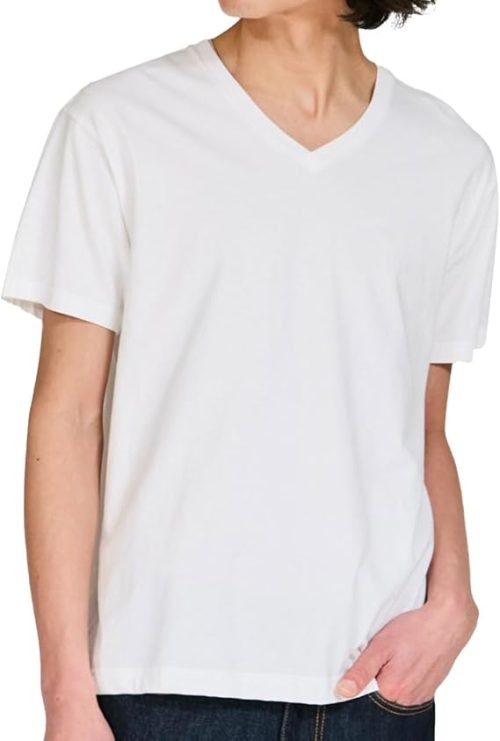 ヘインズ(Hanes) ジャパンフィット 2枚組 VネックTシャツ 5.3oz 26SS Japan Fit