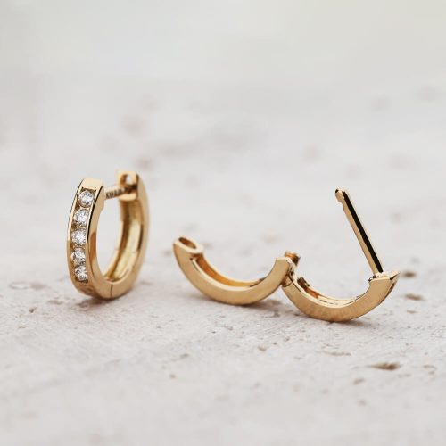 PICOLLET K18 Diamond Hoop