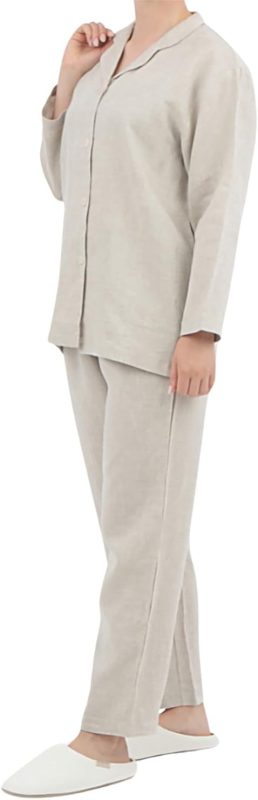 LINEN & BASIC リネンのシンプルパジャマレディース
