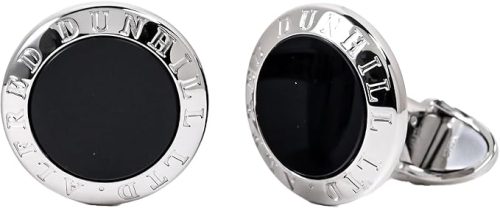 ダンヒル(Dunhill) Onyx AD Coin Cufflinks