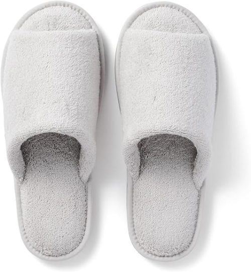 無印良品 洗える綿パイルスリッパ 前あき