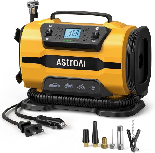 AstroAI エアーコンプレッサー 電動空気入れ 5in1
