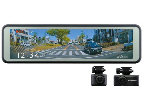 コムテック(COMTEC) 前後2カメラ GPS搭載ミラー型ドライブレコーダー ZDR048