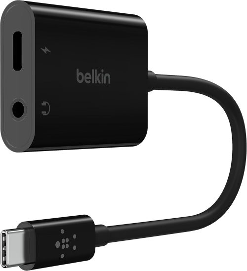 ベルキン(belkin) 3.5mmオーディオ+USB-C 充電アダプター NPA004btBK