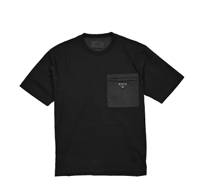プラダ(PRADA) Re-Nylon×ジャージー Tシャツ