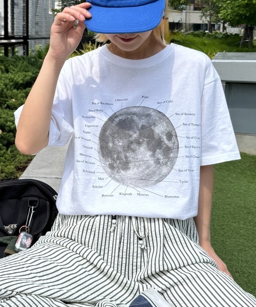 チャオパニックティピー(CIAOPANIC TYPY) ムーンクレーターロゴプリントTee