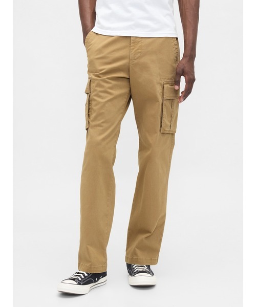 ギャップ(GAP) エッセンシャル ストレート カーゴパンツ