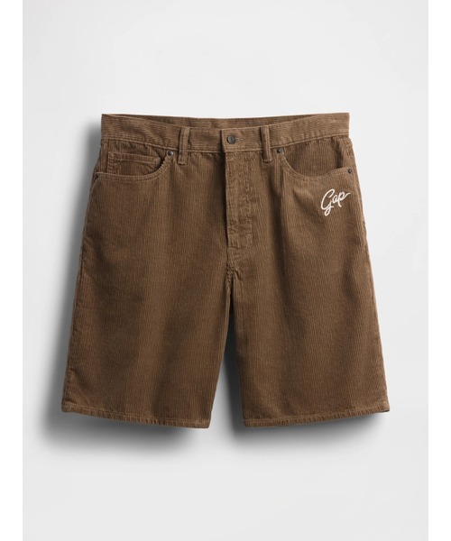 ギャップ(GAP) 9インチ リラックスフィット コーデュロイ ショートパンツ