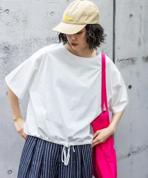 ニコアンド(niko and…) サラットドロストワイドTシャツ