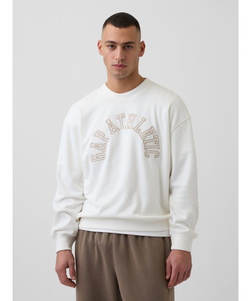 ギャップ(GAP) ヴィンテージソフト フレンチテリー オーバーサイズ GAP Athletic スウェットシャツ