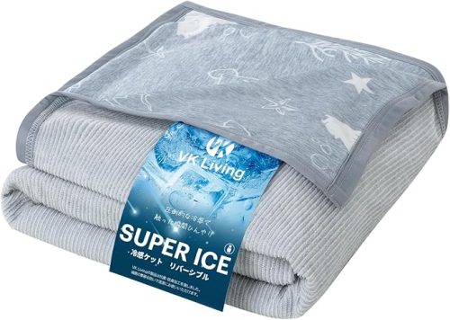 VK Living タオルケット 接触冷感 夏用 SUPER ICE VKJ013-SH-BJXGY1