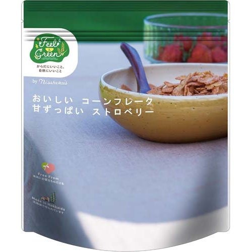 日食 Feel＆Green おいしいコーンフレーク 甘ずっぱいストロベリー