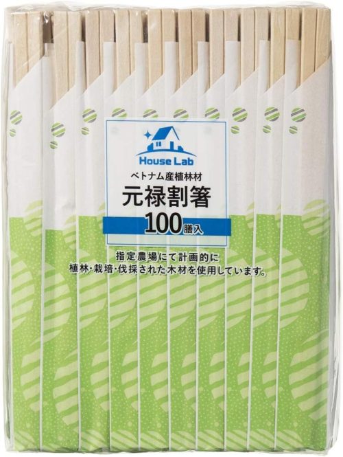ハウスラボ(HouseLab) 元禄割箸 袋入り 4560309850752