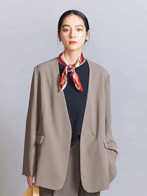 ビューティアンドユース ユナイテッドアローズ(BEAUTY&YOUTH UNITED ARROWS) ダブルクロス カラーレスジャケット ウォッシャブル
