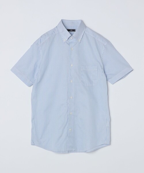 シップス(SHIPS) ショート スリーブ パナマ ロンドンストライプ シャツ