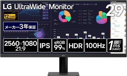 LGエレクトロニクス(LG Electronics) ウルトラワイドモニター 29U511A-B