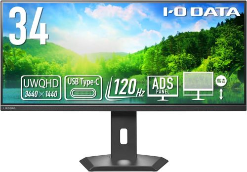 アイ・オー・データ(IODATA) 34型液晶ディスプレイ EX-CWQ341SDB-F