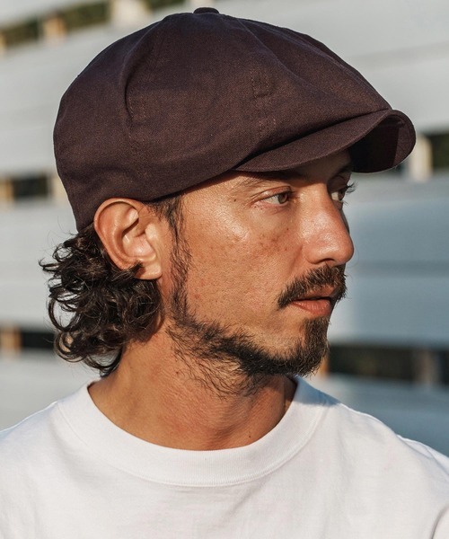 カンビオ(CAMBIO) Linen Blend Big Casquette キャスケット