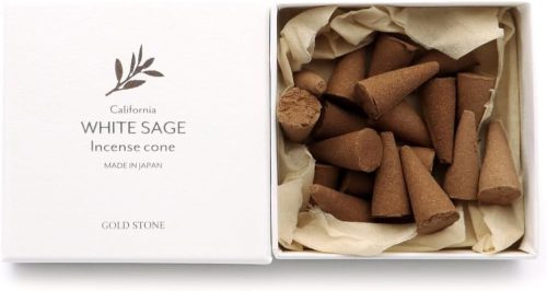 GOLD STONE ホワイトセージ 浄化用 お香 コーンタイプ