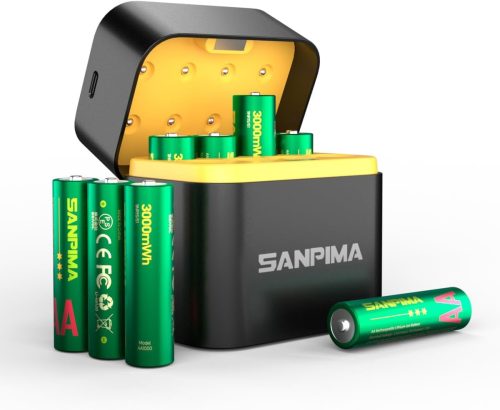 SANPIMA 単3形リチウム充電池8本