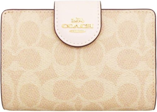 コーチ(COACH) ミディアム コーナー ジップ ウォレット・シグネチャー キャンバス