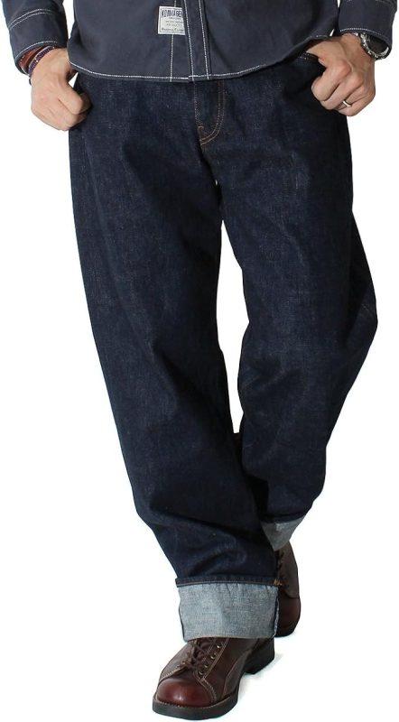 児島ジーンズ 15oz セルビッチ ワイドデニム