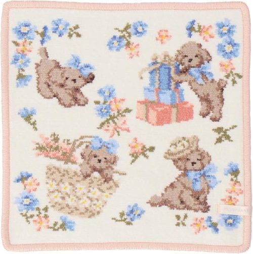 ジルスチュアート(JILLSTUART) シェニールハンカチ 子犬  09202009