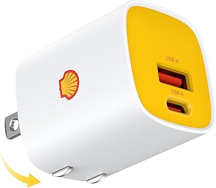 Shell 充電器 30W 2ポート USB-C+USB-A