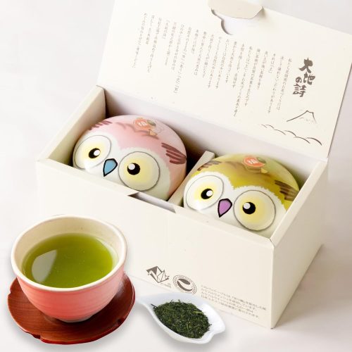 荒畑園 静岡茶 ふくろう 缶