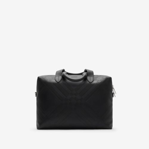 バーバリー(BURBERRY) エンボスチェック ブリーフケース