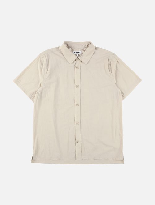 エーグル(AIGLE) 接触冷感 UVカット エアロメッシュ リラックスフィット半袖シャツ