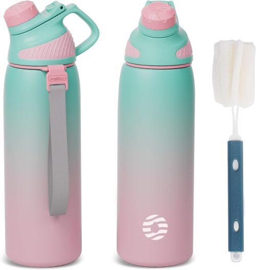 FJbottle 水筒 0.8リットル 洗浄用スポンジ付き