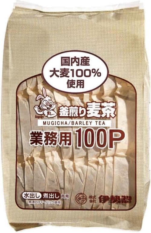 伊勢惣 釜煎り麦茶業務用100P