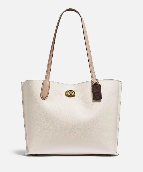 コーチ(COACH) ウィロウ トート カラーブロック ウィズ シグネチャー キャンバス インテリア
