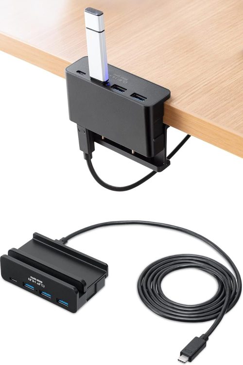 サンワサプライ(SANWA SUPPLY) クランプ式USBハブ 400-HUBC065N