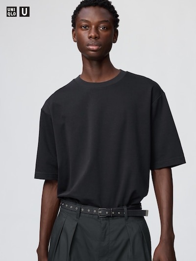 ユニクロ(UNIQLO) エアリズムコットンオーバーサイズTシャツ 5分袖